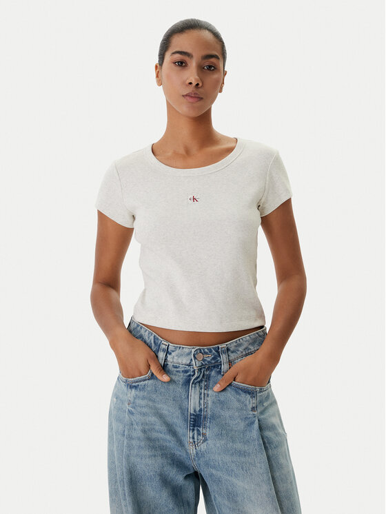 Calvin Klein Jeans Marškinėliai · Smėlio