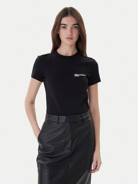 Karl Lagerfeld Jeans Marškinėliai · Juoda