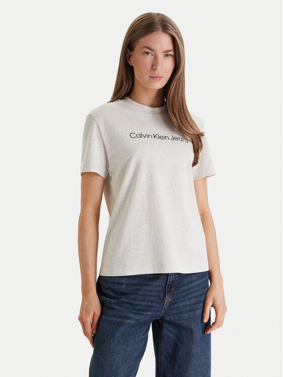 Calvin Klein Jeans Marškinėliai · Smėlio
