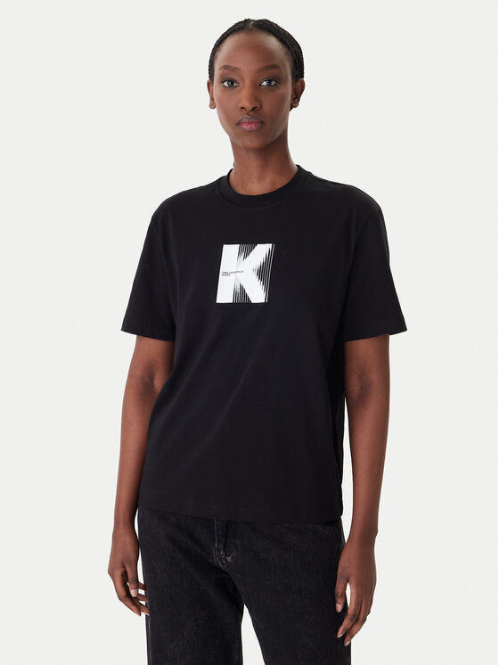 Kodas SUN15 Karl Lagerfeld Jeans Marškinėliai · Juoda