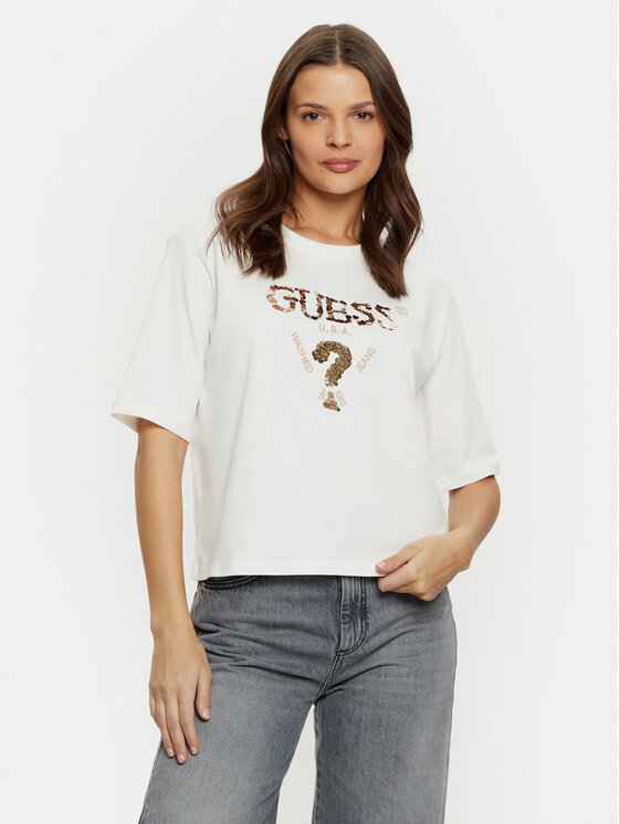 Kodas SUN15 Guess Marškinėliai · Écru