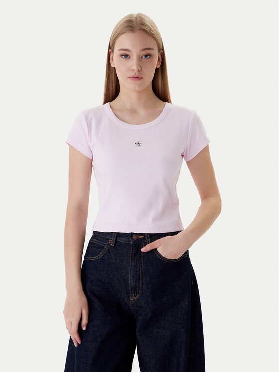Calvin Klein Jeans Marškinėliai · Rožinė