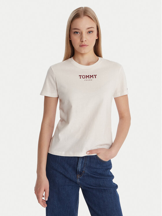 Tommy Jeans Marškinėliai · Balta