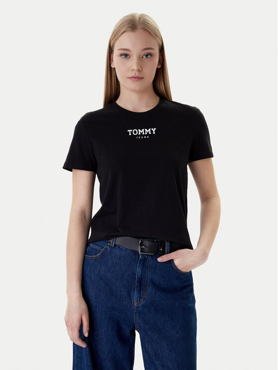 Tommy Jeans Marškinėliai · Juoda