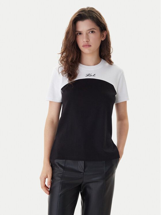 KARL LAGERFELD Marškinėliai · Juoda