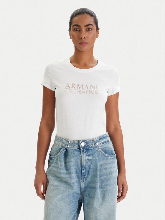 Armani Exchange Marškinėliai · Balta