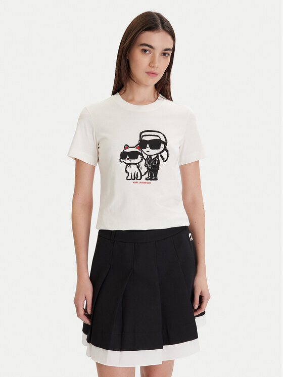 KARL LAGERFELD Marškinėliai · Écru