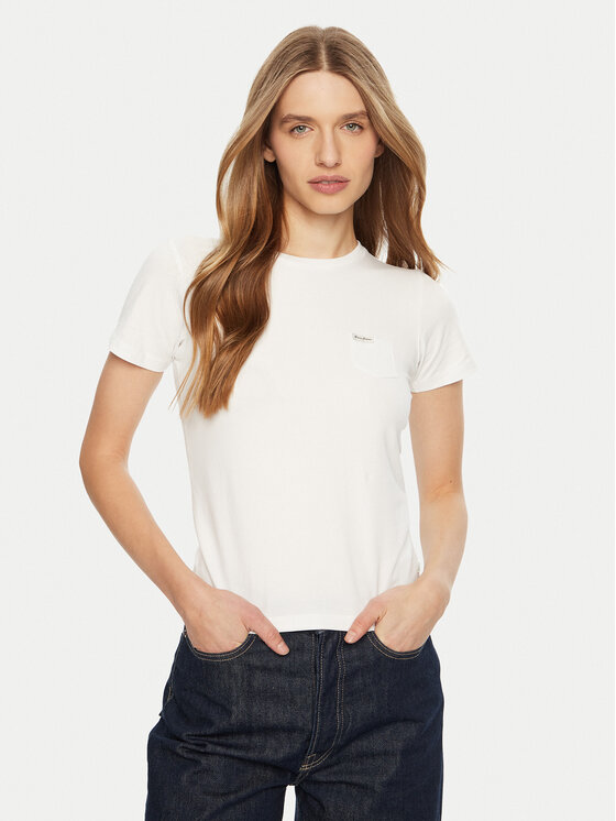 Guess Jeans Marškinėliai · Balta