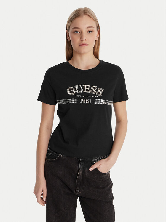 Guess Marškinėliai · Juoda