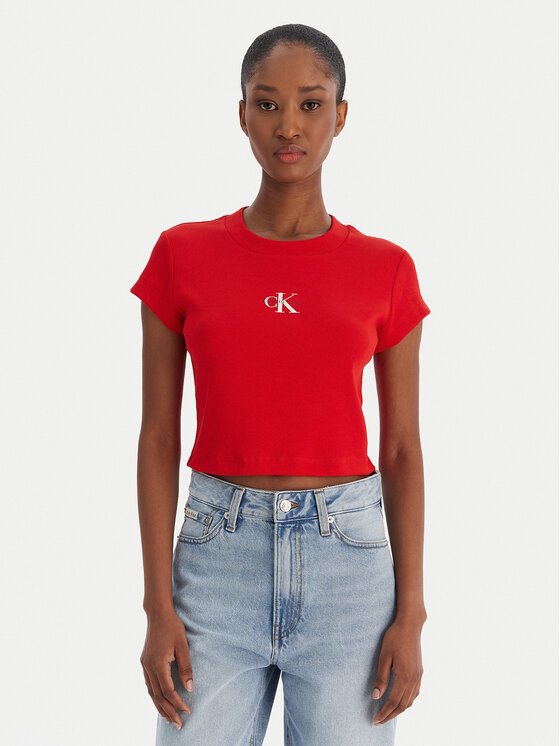 Calvin Klein Jeans Marškinėliai · Raudona