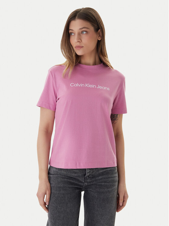 Calvin Klein Jeans Marškinėliai · Rožinė