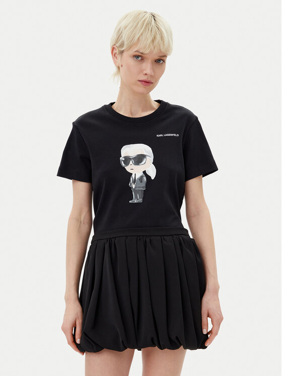 KARL LAGERFELD Marškinėliai · Juoda