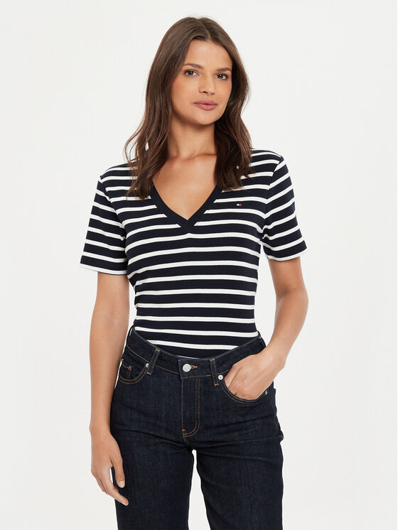 Tommy Hilfiger Marškinėliai · Tamsiai mėlyna