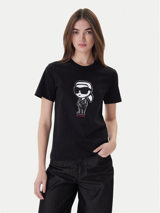 KARL LAGERFELD Marškinėliai · Juoda