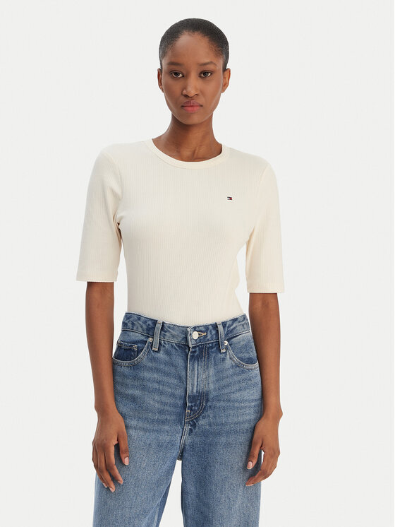 Tommy Hilfiger Marškinėliai · Écru