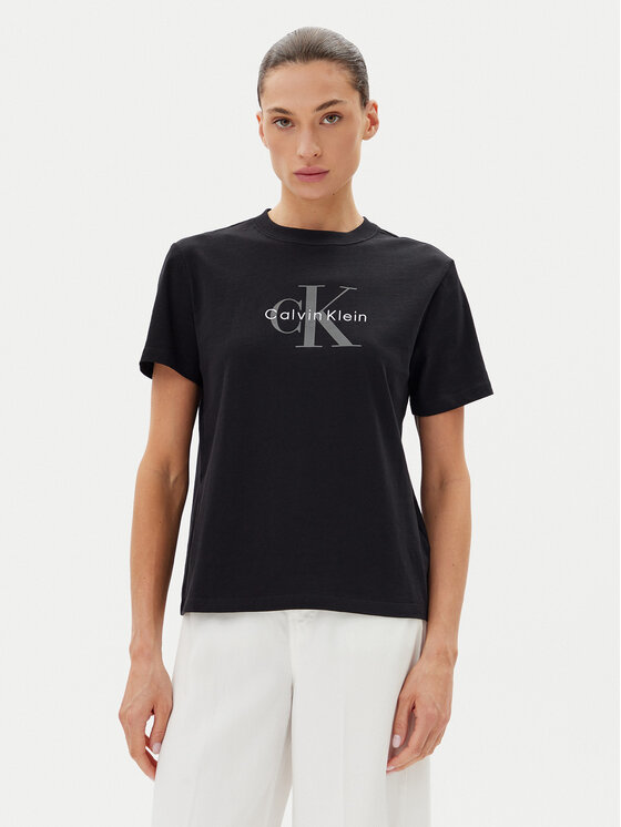 Calvin Klein Jeans Marškinėliai · Juoda