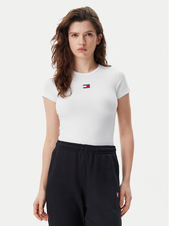 Tommy Jeans Marškinėliai · Balta