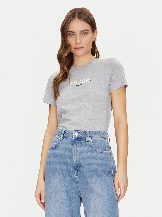Guess Jeans Marškinėliai · Pilka