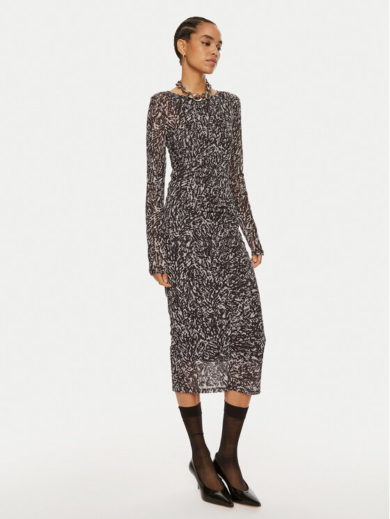 Patrizia Pepe Kokteilinė suknelė · Juoda · Midi