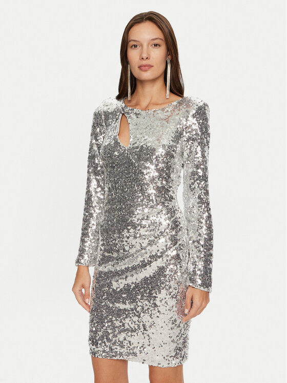Rinascimento Kokteilinė suknelė · Sidabrinė · Mini