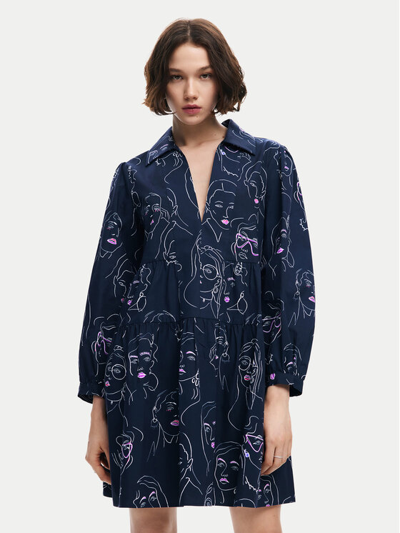Desigual Kasdieninė suknelė · Tamsiai mėlyna · Mini