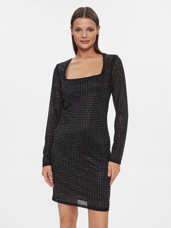 Guess Kokteilinė suknelė · Juoda · Mini