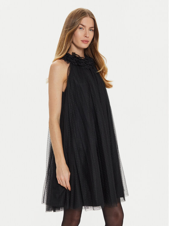 TWINSET Kokteilinė suknelė · Juoda · Mini