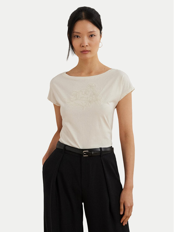 LAUREN RALPH LAUREN Marškinėliai · Écru