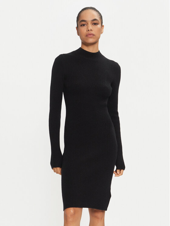 Calvin Klein Trikotažinė suknelė · Juoda · Mini