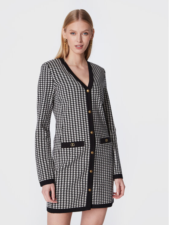 TWINSET Trikotažinė suknelė · Juoda · Mini