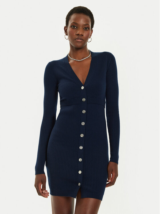 PINKO Trikotažinė suknelė · Tamsiai mėlyna · Mini