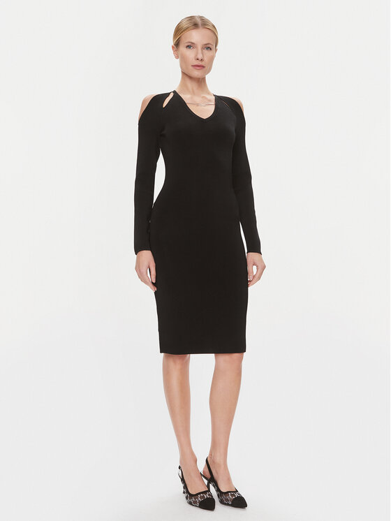 KARL LAGERFELD Kokteilinė suknelė · Juoda · Midi