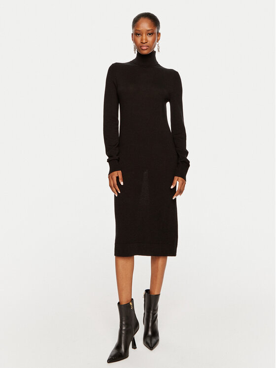 Calvin Klein Trikotažinė suknelė · Juoda · Midi