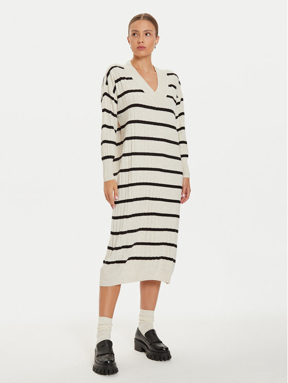 ONLY Trikotažinė suknelė · Smėlio · Midi