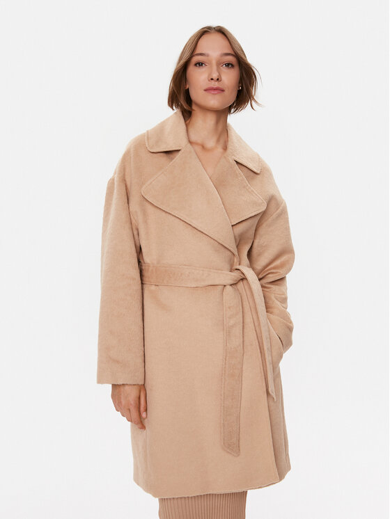 Guess Demisezoninis paltas · Smėlio