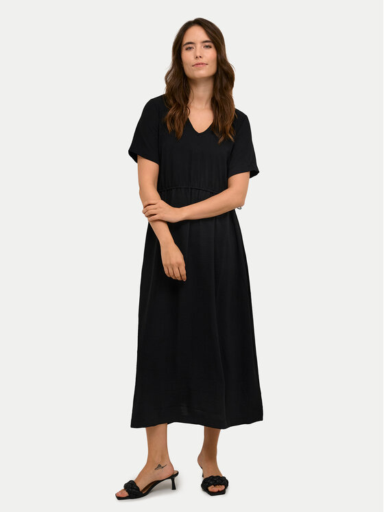 Kaffe Kasdieninė suknelė · Juoda · Midi