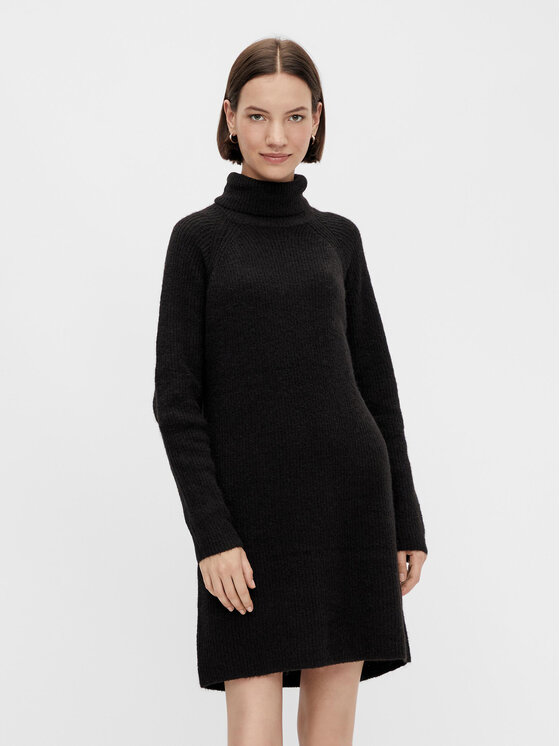 Pieces Trikotažinė suknelė · Juoda · Midi