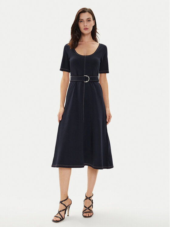 Tommy Hilfiger Kasdieninė suknelė · Tamsiai mėlyna · Midi