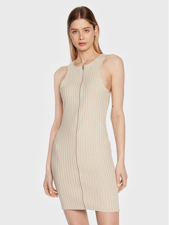 Kodas SUN15 Calvin Klein Jeans Kasdieninė suknelė · Smėlio · Mini