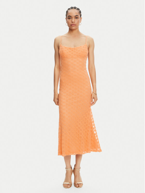 Kodas 20MAY Bardot Kokteilinė suknelė · Oranžinė · Midi