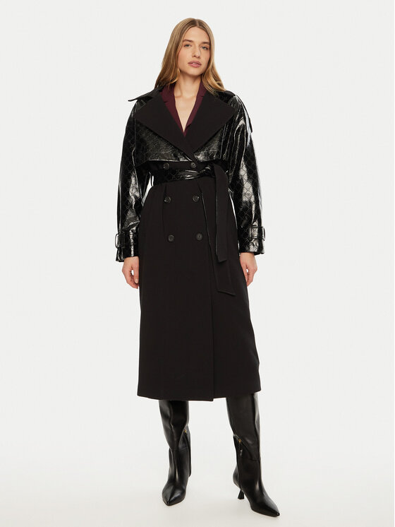 ACCESS FASHION Demisezoninis paltas · Juoda