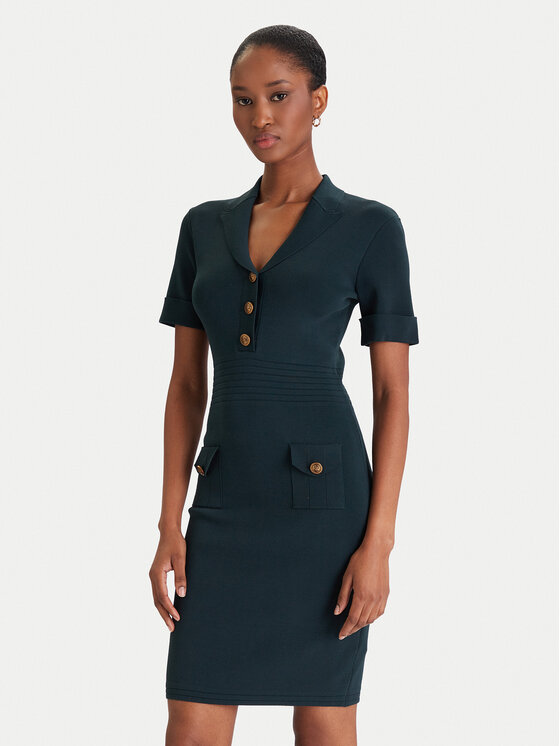 Guess Trikotažinė suknelė · Žalia · Mini