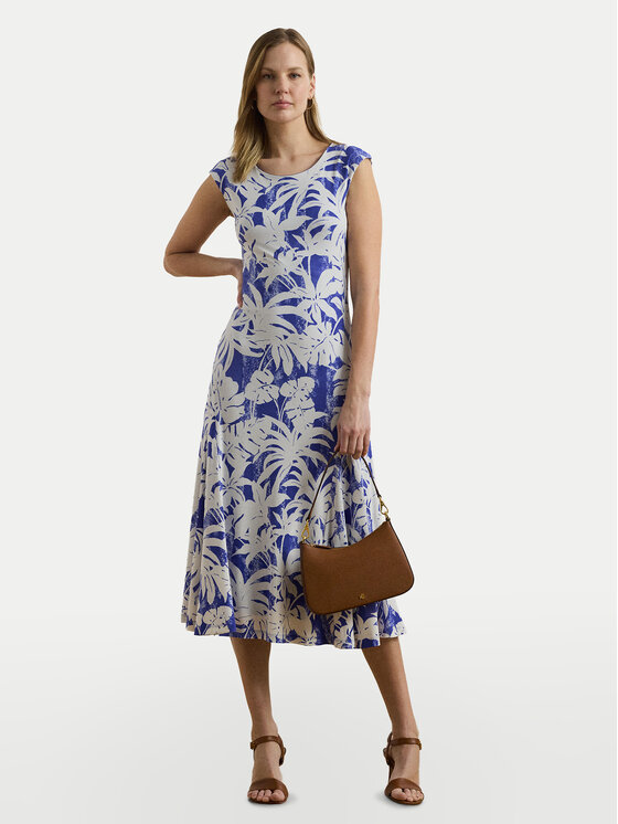 LAUREN RALPH LAUREN Kasdieninė suknelė · Mėlyna · Midi