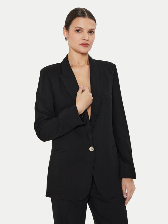 ViCOLO Švarkas · Juoda · Regular Fit