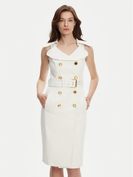 Kodas SUN15 Marciano Guess Kokteilinė suknelė · Balta · Mini