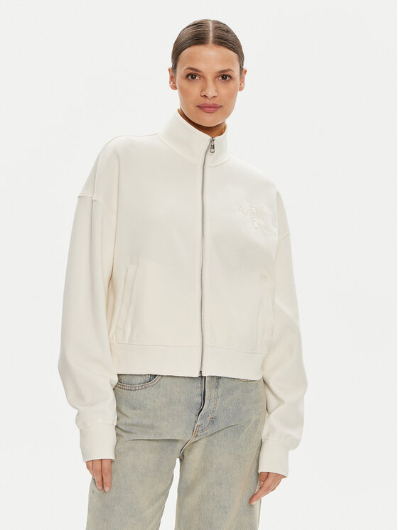 Calvin Klein Jeans Džemperis · Écru · Relaxed Fit