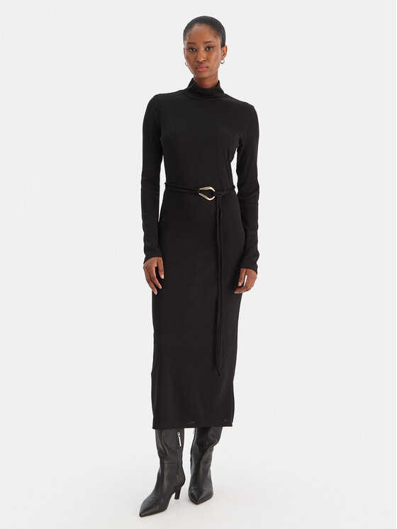 Vero Moda Trikotažinė suknelė · Juoda · Midi