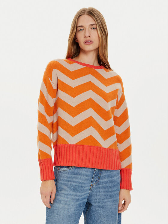 Frieda & Freddies Megztinis · Oranžinė · Regular Fit