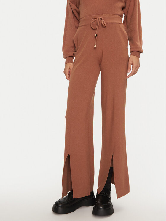 Fracomina Megztos kelnės · Ruda · Regular Fit
