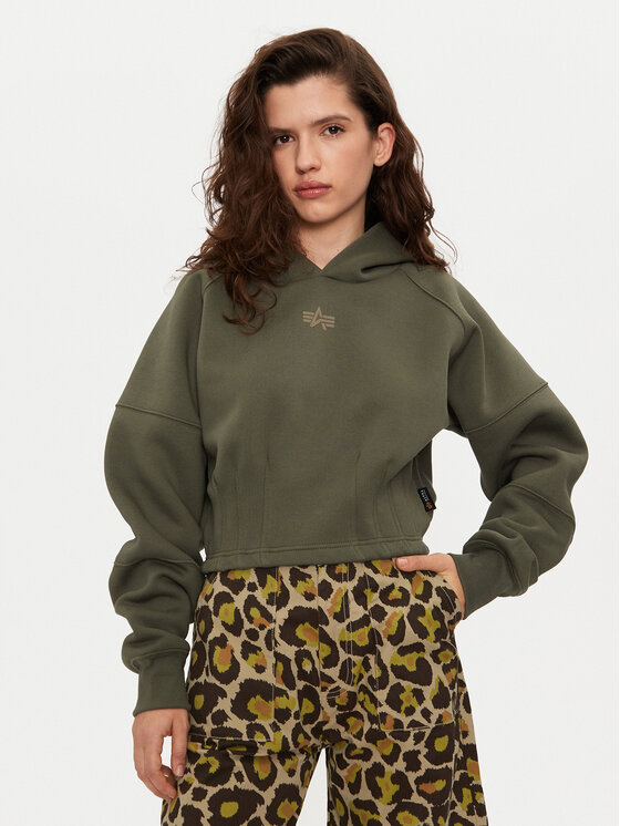 Alpha Industries Džemperis · Žalia · Regular Fit